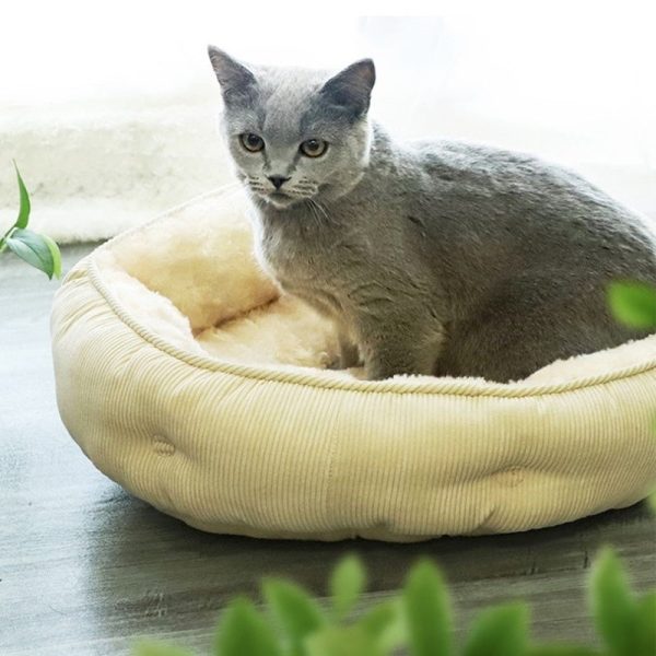 Yog!ssw - Cat Mustard Golden Cushion Discount