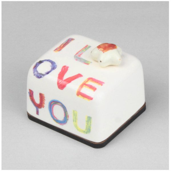 HK Studio - Moony Ceramic I Love You Musical Paperweight Cheap - Image 2