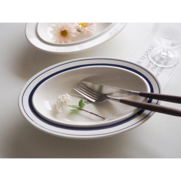Syracuse - Maple Line Blue Oval Plate 25.5cm Online Hot Sale - Image 4