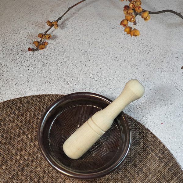 Bosan Pottery - Onggi Mortar with Pestle For Cheap - Image 5